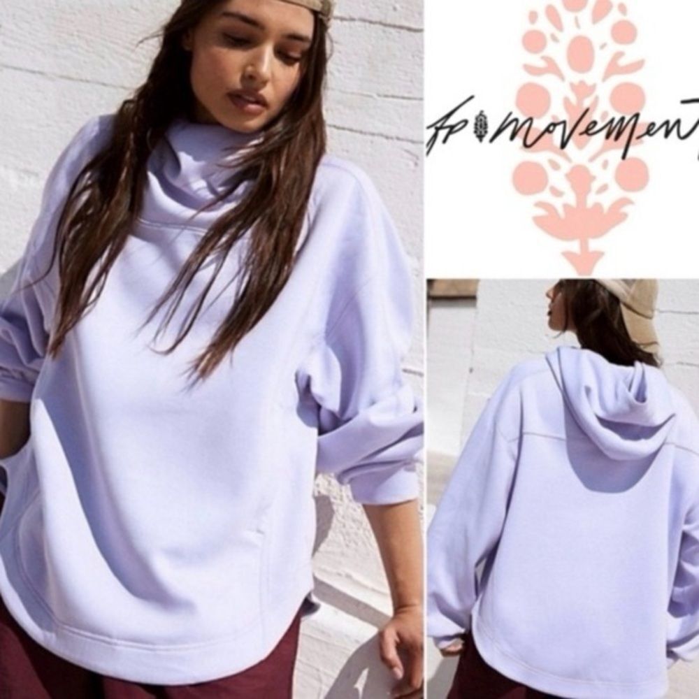 NEW Free People Pick Up The Pace Pullover Violet Frost